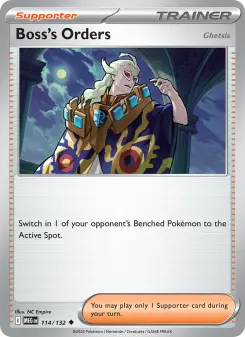 Boss's Orders card