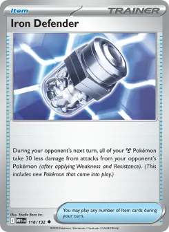 Iron Defender card
