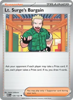 Lt. Surge's Bargain card