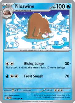 Piloswine card