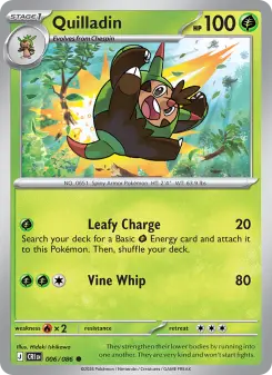 Quilladin card
