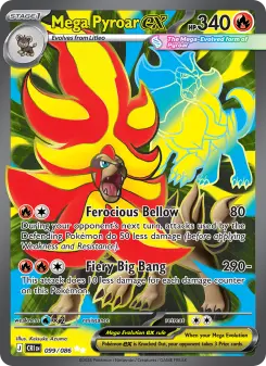 Mega Pyroar ex card