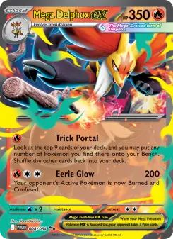 Mega Delphox ex card
