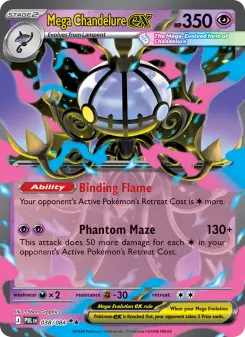 Mega Chandelure ex card