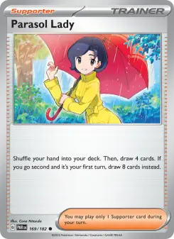 Parasol Lady card