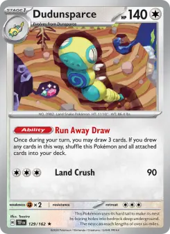 Dudunsparce card