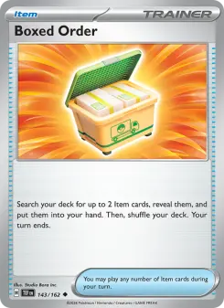 Boxed Order card