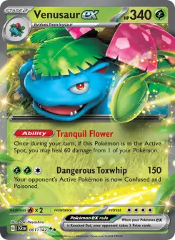 Venusaur ex card