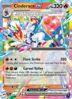 Cinderace ex card