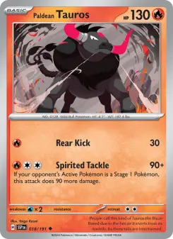 Paldean Tauros card