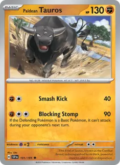 Paldean Tauros card