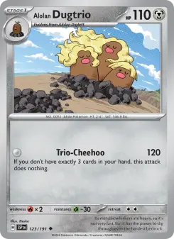 Alolan Dugtrio card
