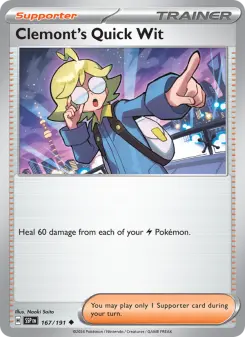 Clemont's Quick Wit card