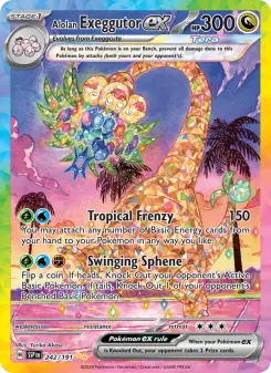 Alolan Exeggutor ex card