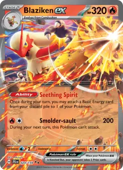 Blaziken ex card