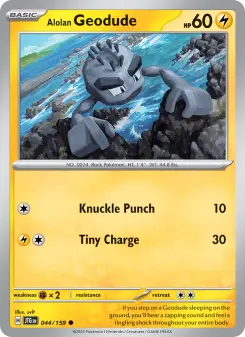 Alolan Geodude card