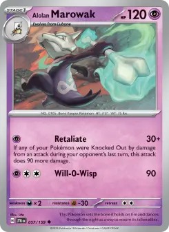 Alolan Marowak card