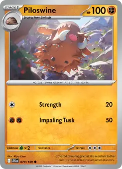Piloswine card