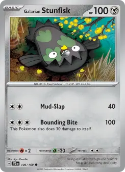 Galarian Stunfisk card