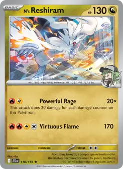 N's Reshiram card