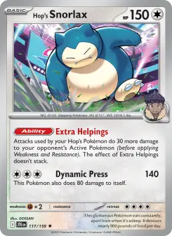 Hop's Snorlax card
