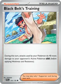Black Belt's Training card