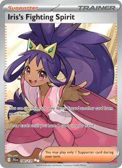 Iris's Fighting Spirit card