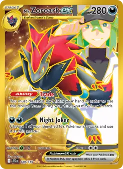N's Zoroark ex card