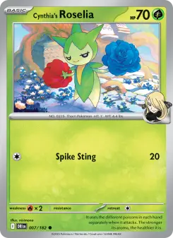 Cynthia's Roselia card