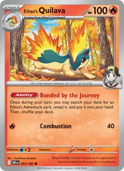 Ethan's Quilava card