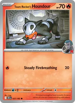 Team Rocket's Houndour card