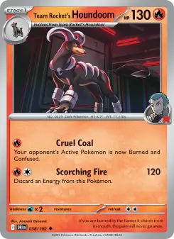 Team Rocket's Houndoom card