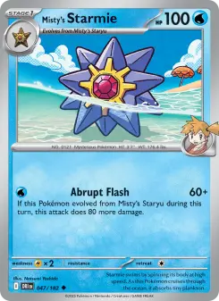 Misty's Starmie card