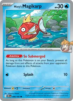 Misty's Magikarp card