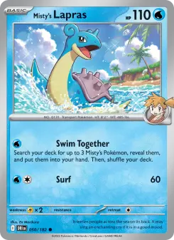 Misty's Lapras card