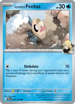 Cynthia's Feebas card