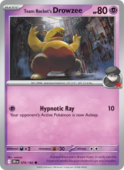 Team Rocket's Drowzee card