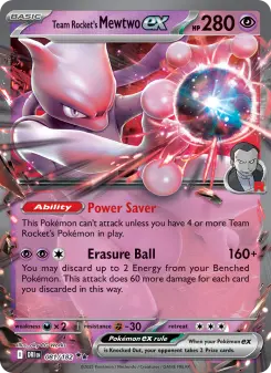 Team Rocket's Mewtwo ex card