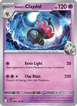 Steven's Claydol card
