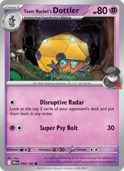 Team Rocket's Dottler card