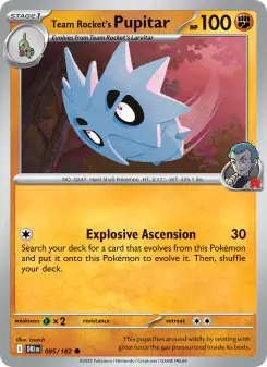 Team Rocket's Pupitar card