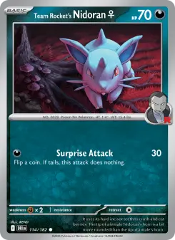 Team Rocket's Nidoran♀ card