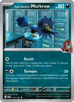 Team Rocket's Murkrow card