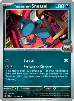 Team Rocket's Sneasel card