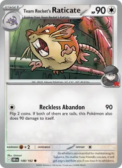 Team Rocket's Raticate card