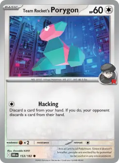 Team Rocket's Porygon card