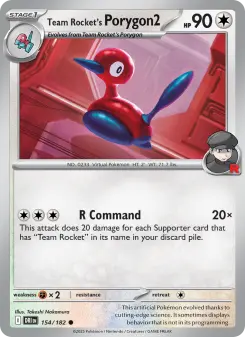 Team Rocket's Porygon2 card