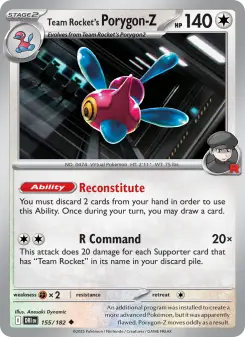 Team Rocket's Porygon-Z card