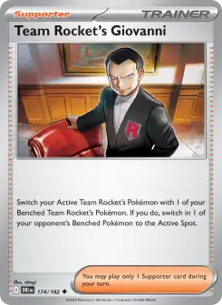Team Rocket's Giovanni card