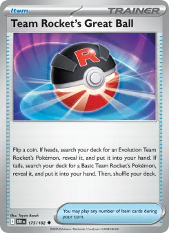 Team Rocket's Great Ball card